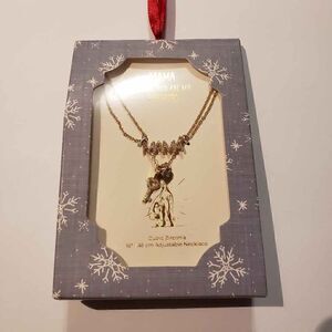 Cubic Zirconia 18" Adjustable "Mama" Necklace